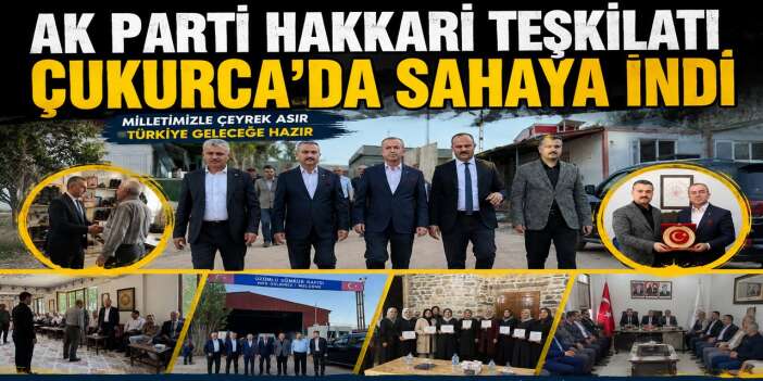 AK Parti Hakkari Teşkilatı Çukurca’da sahaya indi