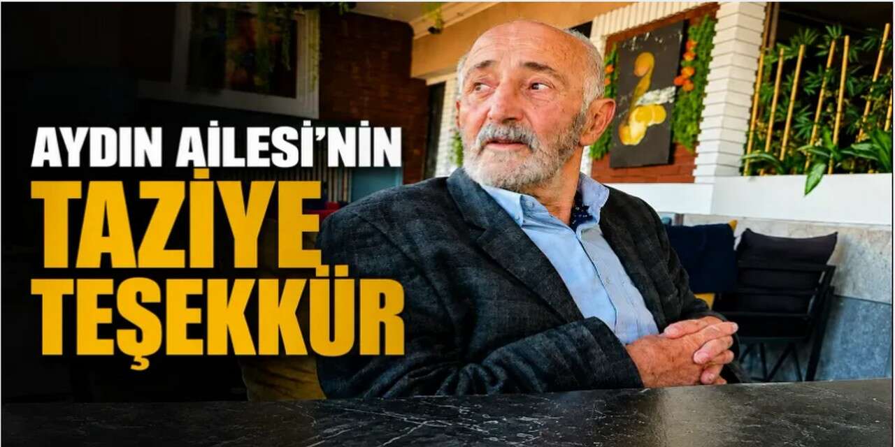 Hakkarili Aydın ailesinden taziye teşekkür mesajı