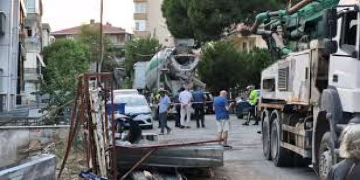 Beton mikseri yayaya çarptı: 1 ölü