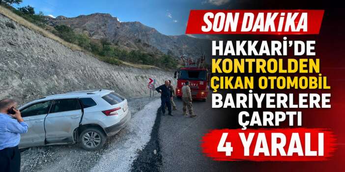 Hakkari-Van karayolunda kaza 4 yaralı