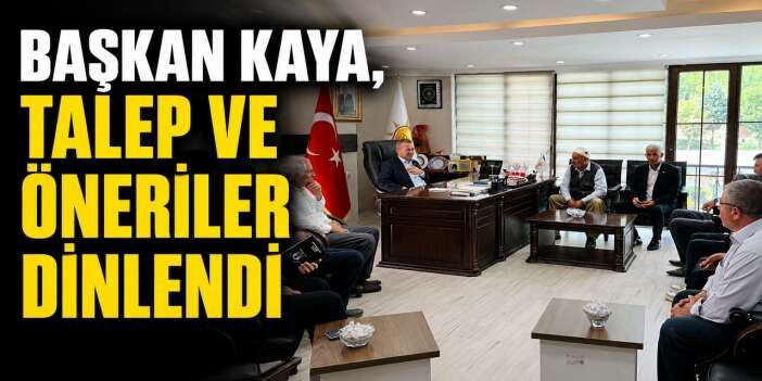 Başkan Kaya, Kaya, Vatandaşların taleplerini dinledi