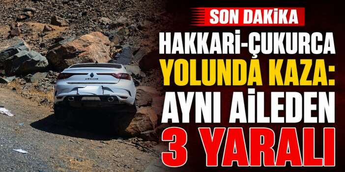 Çukurca yolunda kaza 3 yaralı
