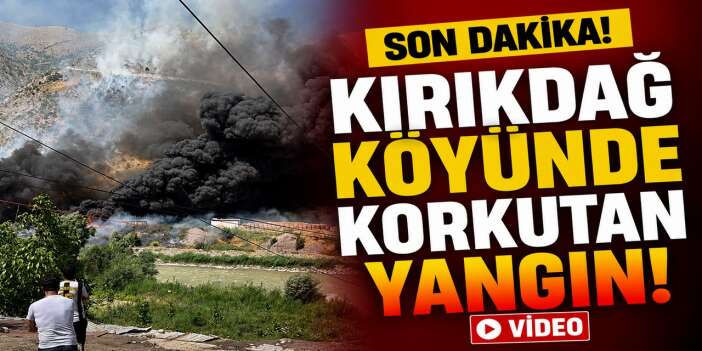 Hakkari Kırıkdağ'da korkutan yangın
