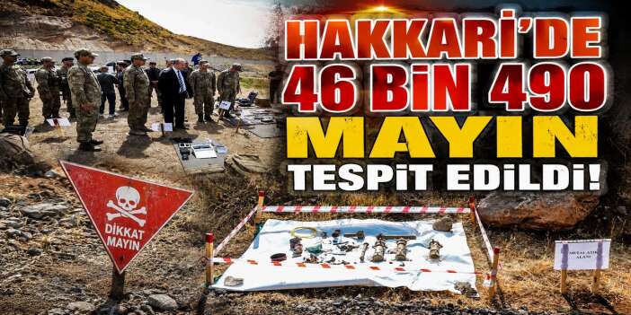 Hakkari'de 46 bin 490 mayın tespit edildi