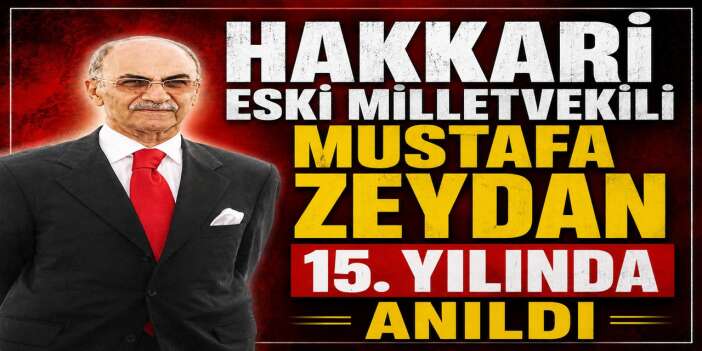 Milletvekili Zeydan 15. Yılında anıldı
