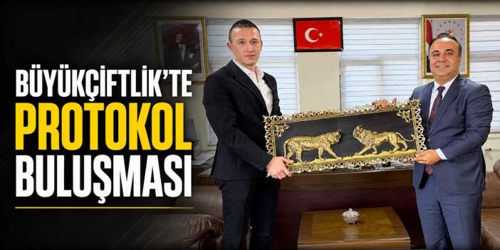 Başsavcı Temizyürek ve Başkan Tarkan’dan Büyükçiftlik Belediyesi’ne ziyaret