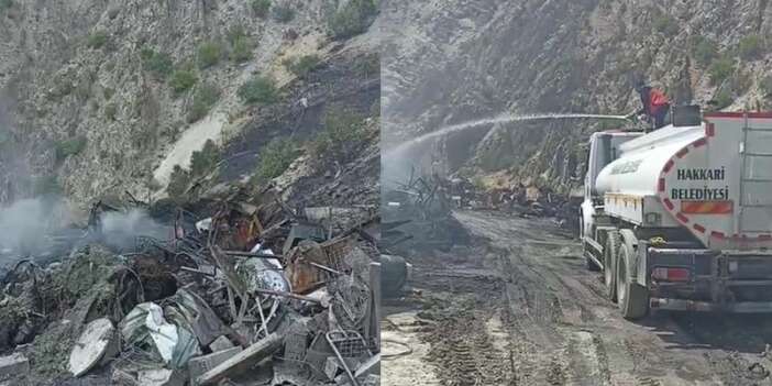 Kırıkdağ’da Jandarma Hurdalığında ikinci yangın