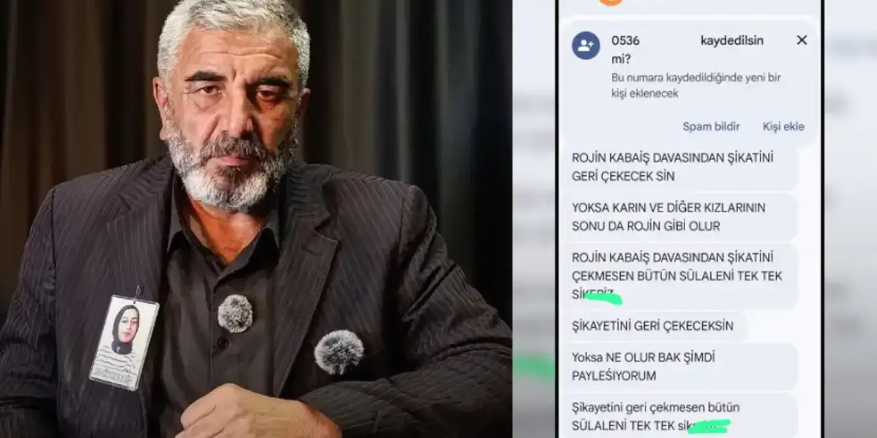 Rojin Kabaiş’in babasına silahlı tehdit mesajı