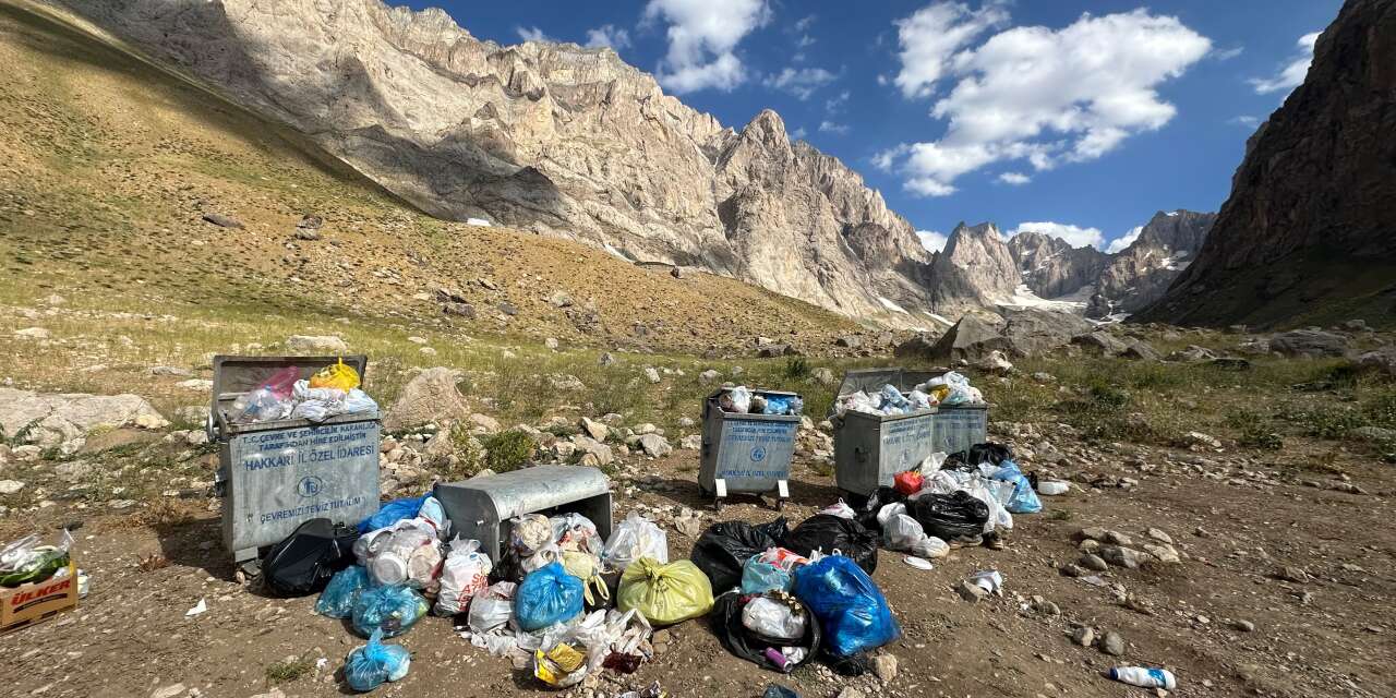 Cilo’nun eşsiz doğasına çöp ve cam darbesi