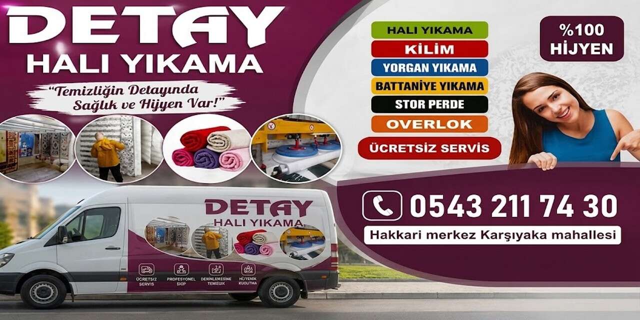 Hakkari'de Detay Halı Yıkama Hizmete Açıldı