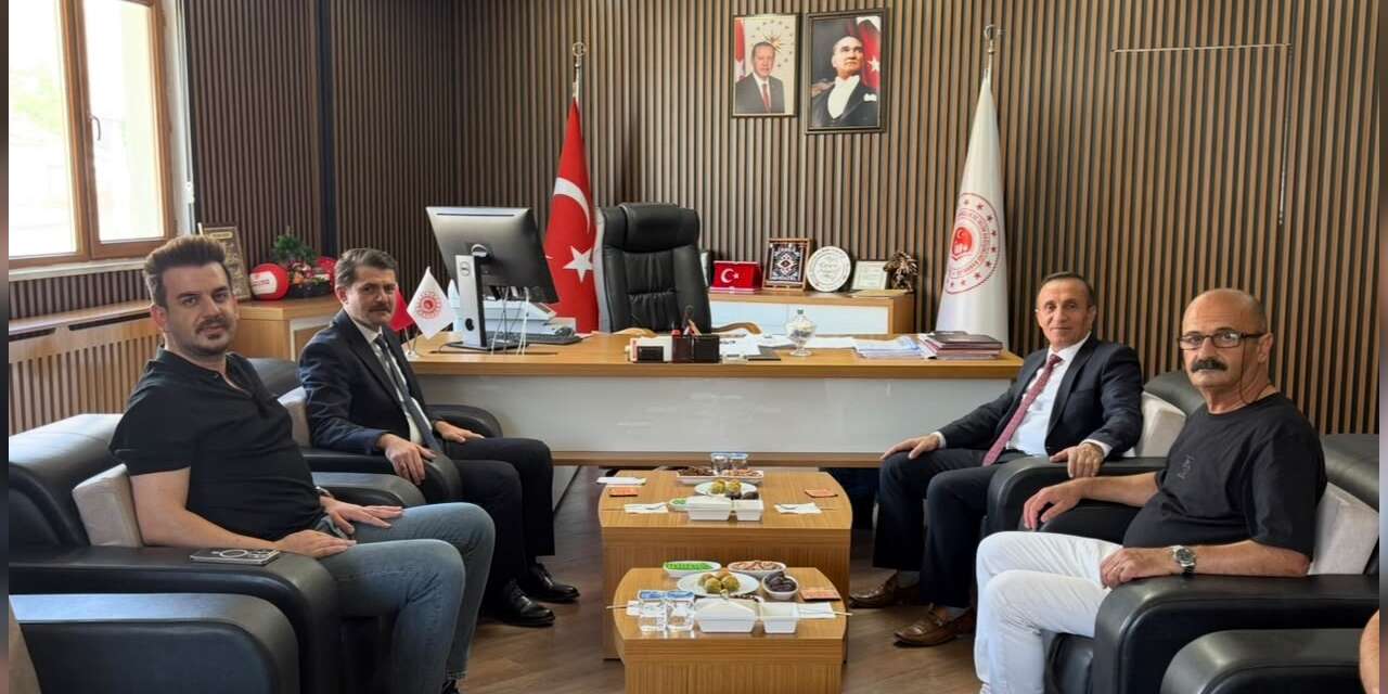 Kaymakamı Cebeci’den Müdür Adıgüzel’e ziyaret