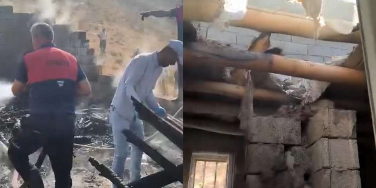 Yüksekova'daki yangında ev kullanılamaz hale geldi
