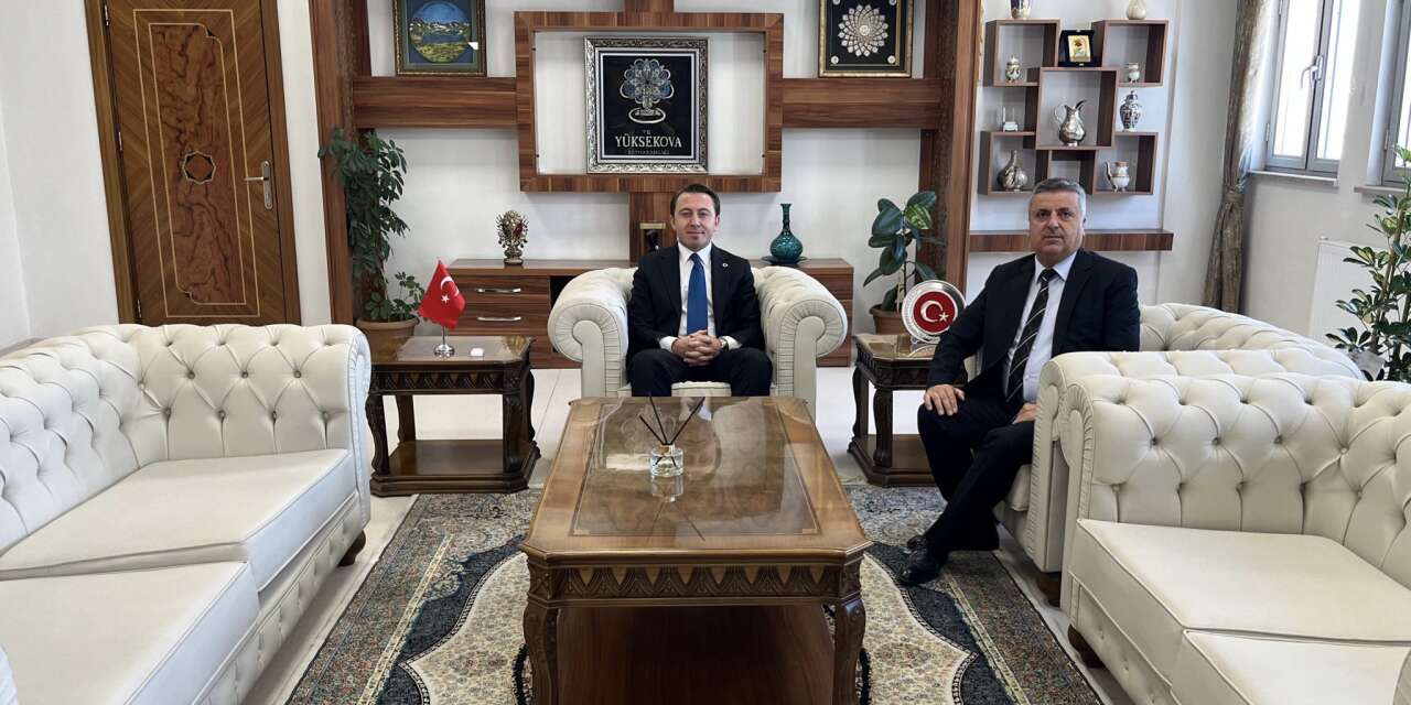 Başkan Yaşar'dan Yüksekova Kaymakamı Hülür’e ziyaret