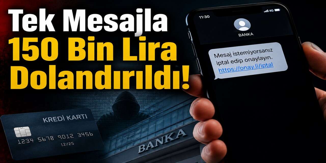 Tek Mesajla 150 Bin Lira Dolandırıldı!