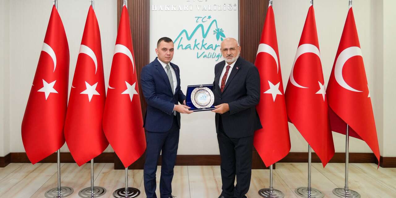 Dr. Hafiz Osman Şahin, Vali Vekili Cüneyt Zor’u ziyaret etti