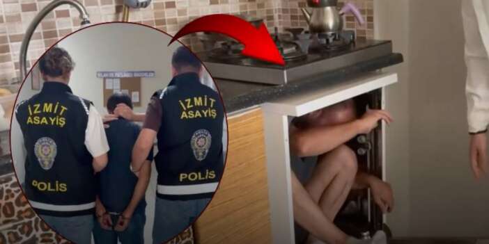 31 yıl hapis cezası bulunan hükümlü bulaşık makinesinde yakalandı