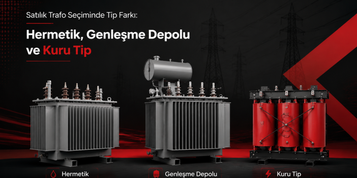 Satılık Trafo Seçiminde Tip Farkı: Hermetik, Genleşme Depolu ve Kuru Tip
