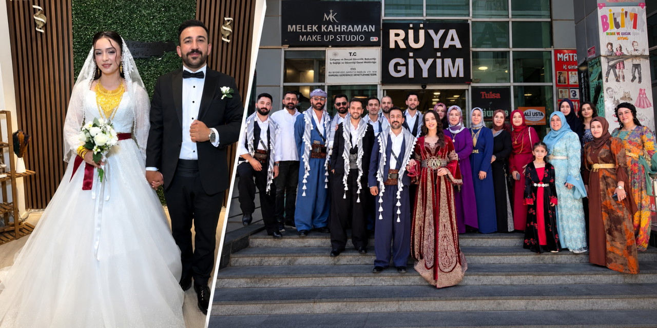Ferhat Pala ve Şevval Kaya görkemli düğünle dünyaevine girdi