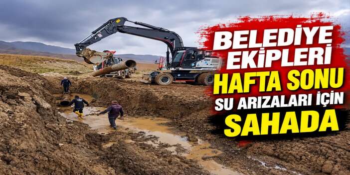 3 bin 500 rakımda su arızası mesaisi