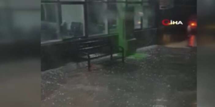 Yozgat'ta dolu ve fırtına hayatı olumsuz etkiledi