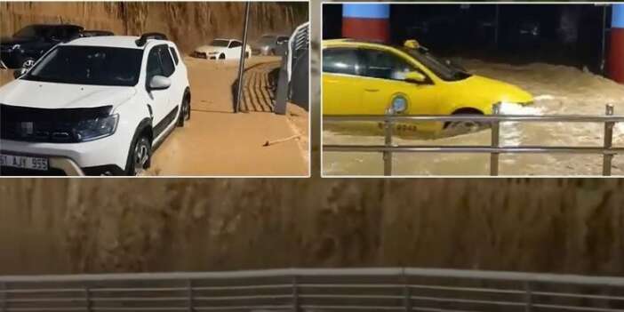 Trabzon’da şiddetli yağış hayatı olumsuz etkiledi