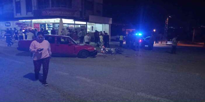 Konya'da otomobil ile motosiklet çarpıştı: 3 yaralı