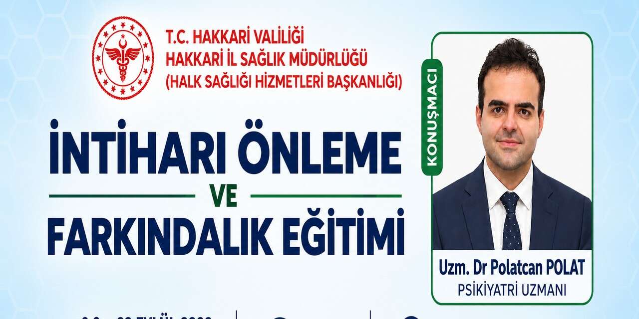 Hakkari’de Gençlere yönelik intiharı önleme eğitim