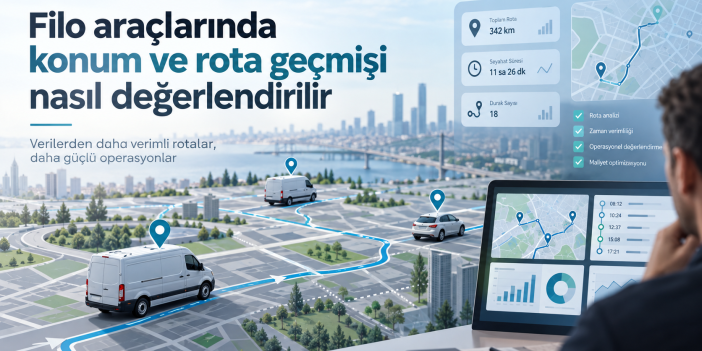 Filo araçlarında konum ve rota geçmişi nasıl değerlendirilir?