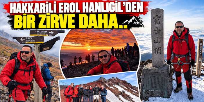 Hakkarili Erol Hanlıgil’den  Bir Zirve Daha..