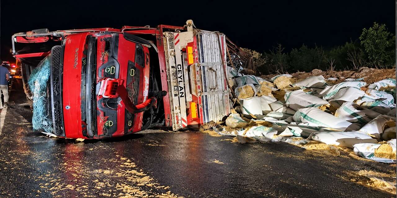 Hakkari-Van Karayolunda TIR Devrildi: 1 Yaralı