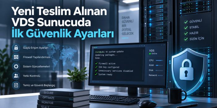 Yeni Teslim Alınan VDS Sunucuda İlk Güvenlik Ayarları
