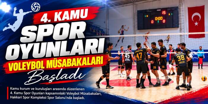 Hakkari’de 4. Kamu Spor Oyunları başladı