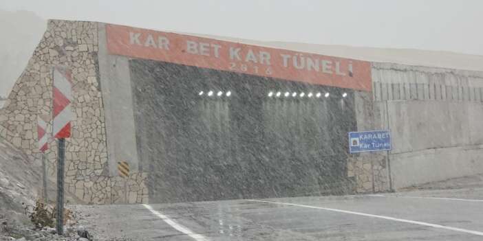 Van-Bahçesaray yolunda kar ve sis etkili oluyor