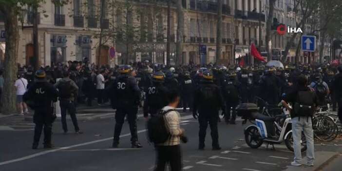 Eğitim protestoları büyüyor: Paris’te çatışma