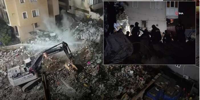 Maltepe’de 7 Katlı Binada Çökme: Gözler Enkazdaki Çalışmalarda