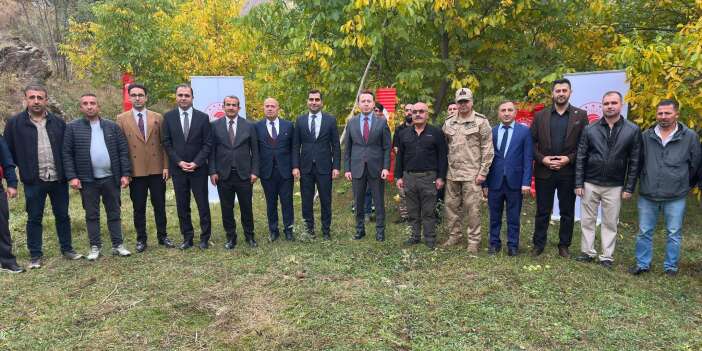 Kaymakam Hülür Bağdaş Köyü’nde Ceviz hasadına katıldı