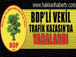 BDP'li vekil kazada yaralandı!