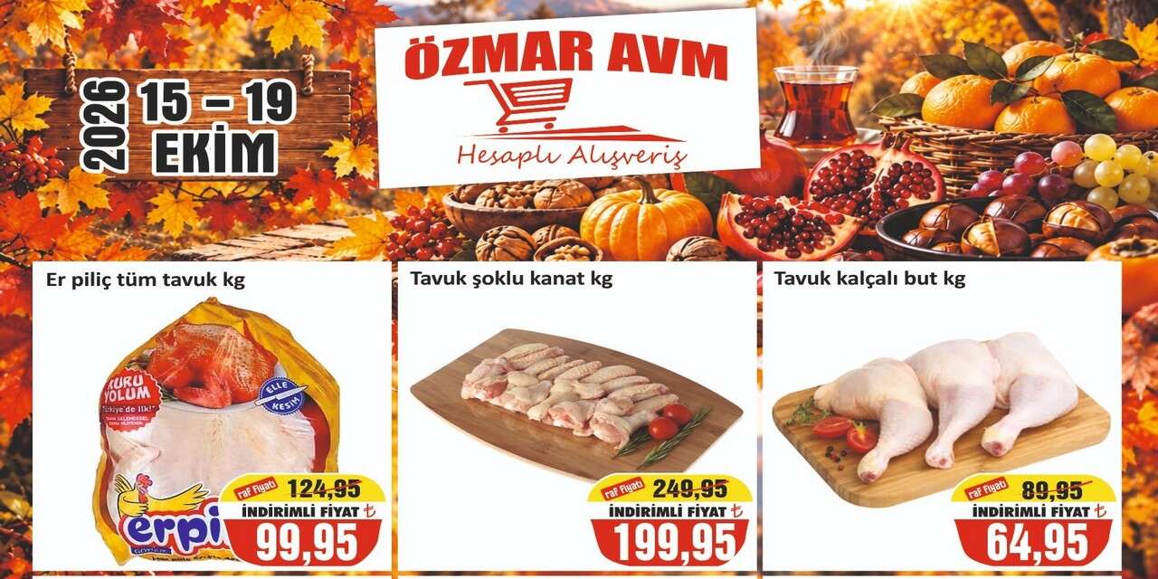 Özmar Avm'den Ekim ayı indirimi!