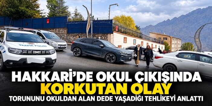 Hakkari’de bir Dede torununu son anda kurtardı