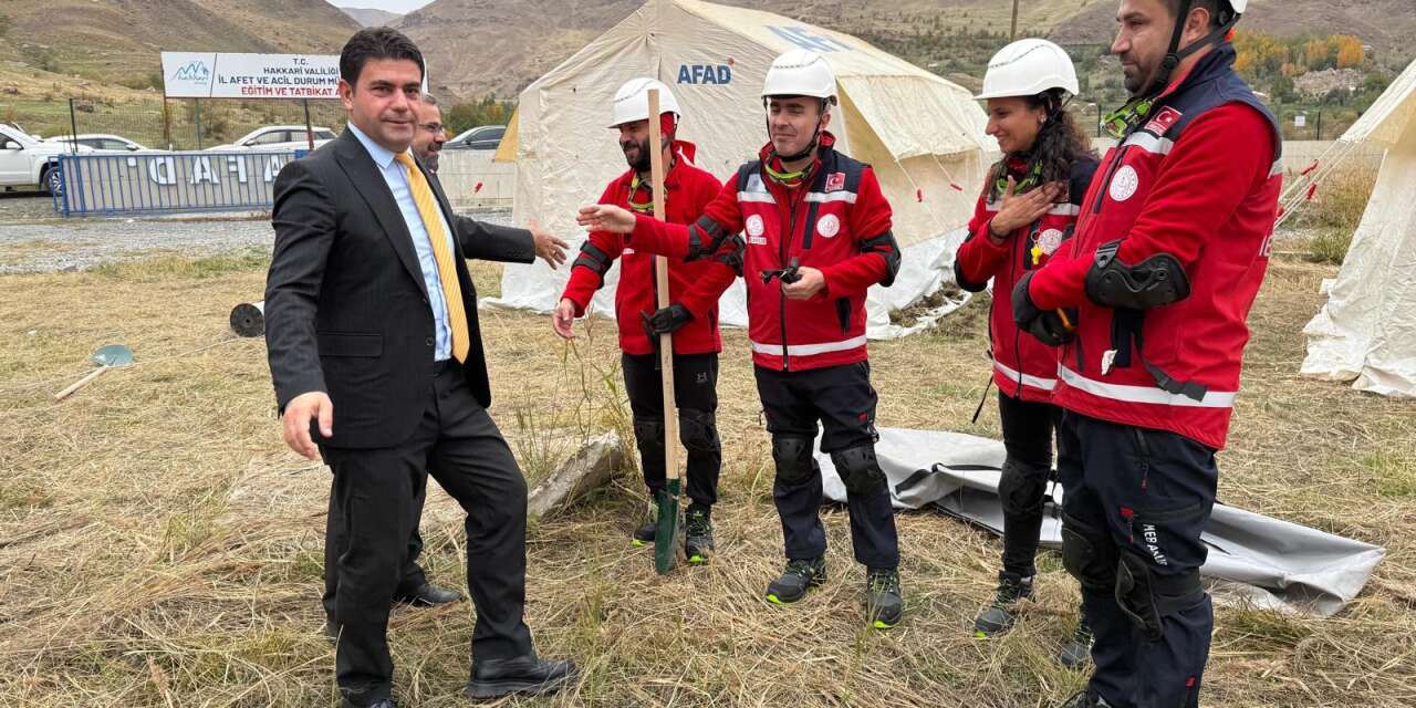 Hakkari'de afetlerde acil barınma alanında bir ilk