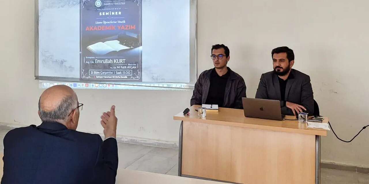 Hakkari Üniversitesi’nde Akademik yazım semineri düzenlendi