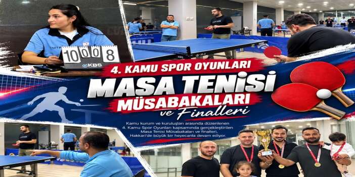 Masa tenisi sahasında centilmenlik ön planda