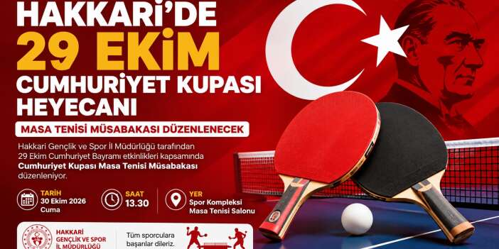 Hakkari’de 29 Ekim Cumhuriyet Kupası heyecanı