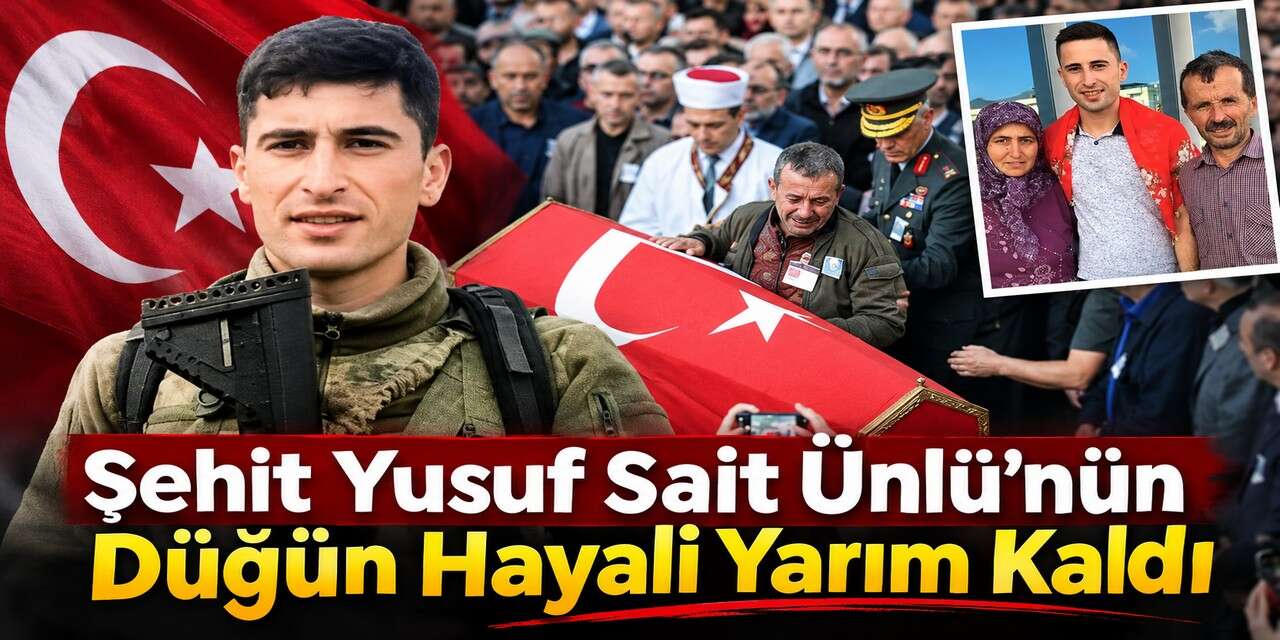 Hakkari şehidi Yusuf Sait Ünlü son yolculuğuna uğurlandı