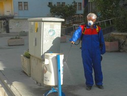 Sivrisineklerle mücadele çalışması