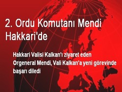 2. Ordu Komutanı Mendi Hakkari'de