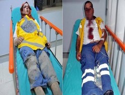 112 acil personeline çirkin saldırı,,,