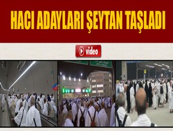 Hacı adayları şeytan taşladı