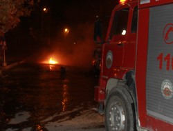 Uzman çavuşun aracı ateşe verildi