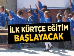 Kürtçe eğitim başlayacak